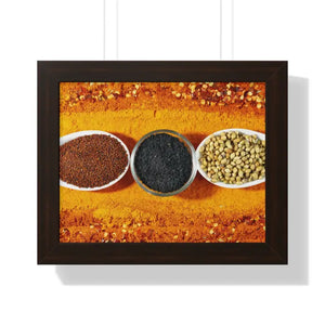 Poster - Gallery Canvas Wraps Indian Spices Decor Art Print by Dipaliz 14″ x 11″ / Walnut