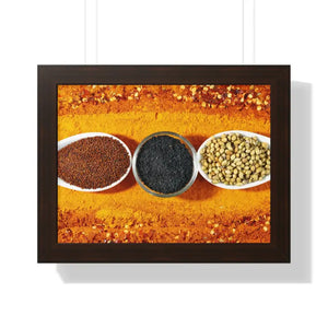 Poster - Gallery Canvas Wraps Indian Spices Decor Art Print by Dipaliz 16″ x 12″ / Walnut
