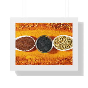 Poster - Gallery Canvas Wraps Indian Spices Decor Art Print by Dipaliz 16″ x 12″ / White