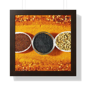 Poster - Gallery Canvas Wraps Indian Spices Decor Art Print by Dipaliz 16″ x / Walnut