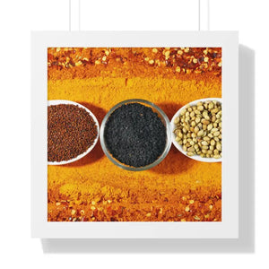 Poster - Gallery Canvas Wraps Indian Spices Decor Art Print by Dipaliz 16″ x / White