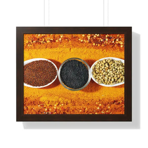 Poster - Gallery Canvas Wraps Indian Spices Decor Art Print by Dipaliz 20’’ x 16’’ / Walnut
