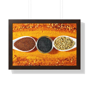 Poster - Gallery Canvas Wraps Indian Spices Decor Art Print by Dipaliz 24″ x 16″ / Walnut