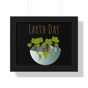 Gallery Canvas Wraps Earth Day Trees Framed Poster by Dipaliz - 14″ x 11″ / Black - Posters Prints & Visual Artwork