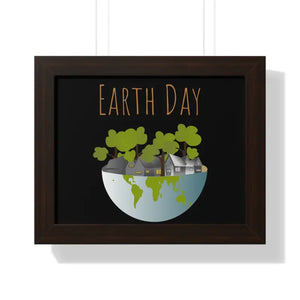 Gallery Canvas Wraps Earth Day Trees Framed Poster by Dipaliz - 14″ x 11″ / Walnut - Posters Prints & Visual Artwork