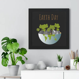Gallery Canvas Wraps Earth Day Trees Framed Poster by Dipaliz - 16″ x / Black - Posters Prints & Visual Artwork