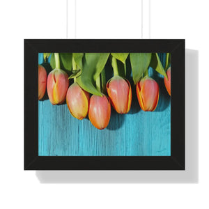 Blue Tulip Gallery Canvas – Modern Art Print - Dipaliz - Prints