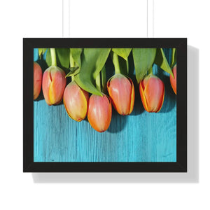 Blue Tulip Gallery Canvas – Modern Art Print - Dipaliz - Prints