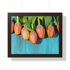 Blue Tulip Gallery Canvas – Modern Art Print - Dipaliz - Prints