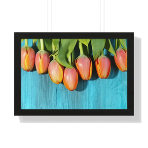 Blue Tulip Gallery Canvas – Modern Art Print - Dipaliz - Prints