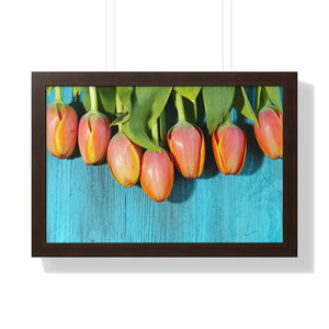 Blue Tulip Gallery Canvas – Modern Art Print - Dipaliz - Prints
