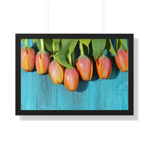 Blue Tulip Gallery Canvas – Modern Art Print - Dipaliz - Prints