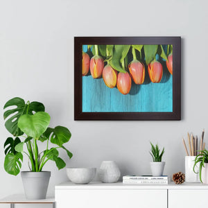 Blue Tulip Gallery Canvas – Modern Art Print - Dipaliz - Prints