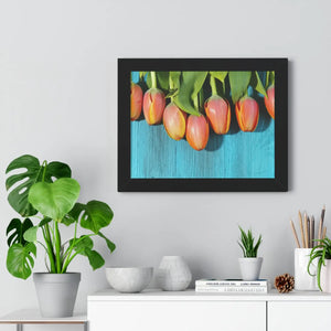 Blue Tulip Gallery Canvas – Modern Art Print - Dipaliz - Prints