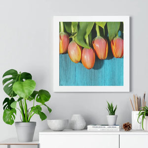 Blue Tulip Gallery Canvas – Modern Art Print - Dipaliz - Prints