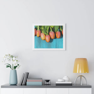 Blue Tulip Gallery Canvas – Modern Art Print - Dipaliz - Prints