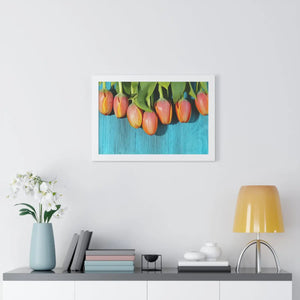 Blue Tulip Gallery Canvas – Modern Art Print - Dipaliz - Prints
