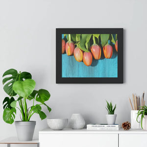 Blue Tulip Gallery Canvas – Modern Art Print - Dipaliz - Prints