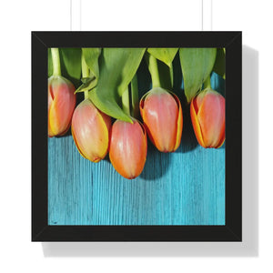 Blue Tulip Gallery Canvas – Modern Art Print - Dipaliz - Prints