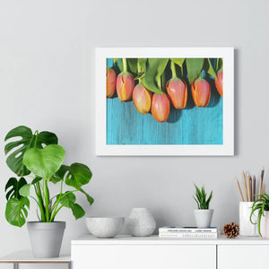 Blue Tulip Gallery Canvas – Modern Art Print - Dipaliz - Prints
