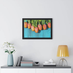 Blue Tulip Gallery Canvas – Modern Art Print - Dipaliz - Prints