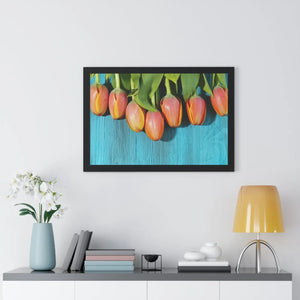 Blue Tulip Gallery Canvas – Modern Art Print - Dipaliz - Prints