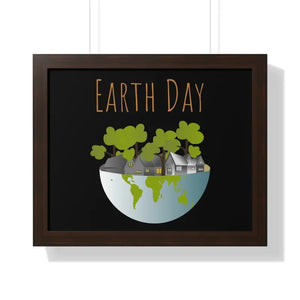 Gallery Canvas Wraps Earth Day Trees Framed Poster by Dipaliz - 20’’ x 16’’ / Walnut - Posters Prints & Visual Artwork