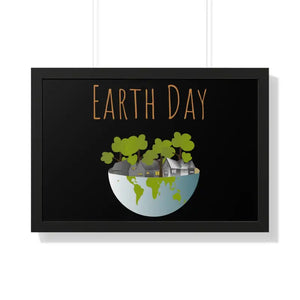Gallery Canvas Wraps Earth Day Trees Framed Poster by Dipaliz - 30’’ x 20’’ / Black - Posters Prints & Visual Artwork