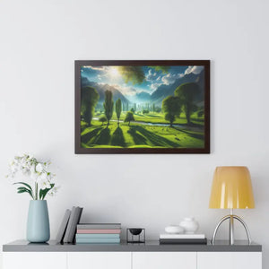 Poster - Gallery Canvas Wraps Landscape Trees Bright Sky Decor by Dipaliz