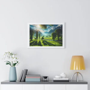 Poster - Gallery Canvas Wraps Landscape Trees Bright Sky Decor by Dipaliz