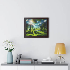 Poster - Gallery Canvas Wraps Landscape Trees Bright Sky Decor by Dipaliz
