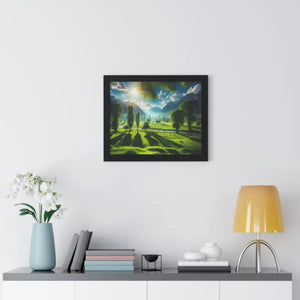 Poster - Gallery Canvas Wraps Landscape Trees Bright Sky Decor by Dipaliz