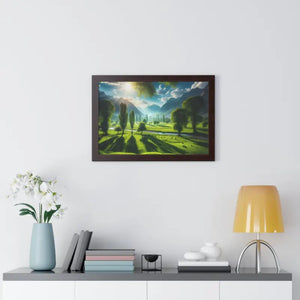 Poster - Gallery Canvas Wraps Landscape Trees Bright Sky Decor by Dipaliz