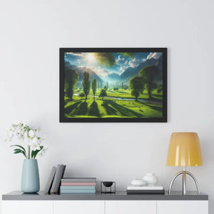 Poster - Gallery Canvas Wraps Landscape Trees Bright Sky Decor by Dipaliz