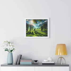 Poster - Gallery Canvas Wraps Landscape Trees Bright Sky Decor by Dipaliz