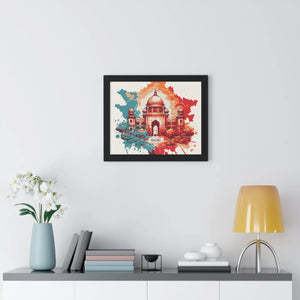 Framed Delhi Map Gallery Canvas Wraps - Home Decor - Dipaliz - Poster
