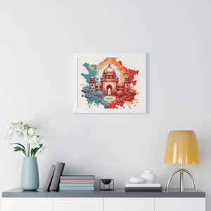 Framed Delhi Map Gallery Canvas Wraps - Home Decor - Dipaliz - Poster
