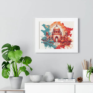 Framed Delhi Map Gallery Canvas Wraps - Home Decor - Dipaliz - Poster