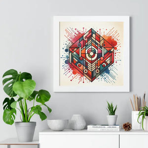 Colorful Geometric Pattern Gallery Canvas Wraps - Dipaliz - Prints