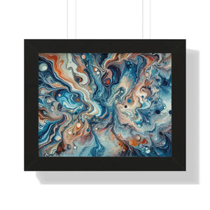 Fluid Abstract Artwork Gallery Canvas Wraps Beach Decor by Dipaliz - 14″ x 11″ / Black - Posters Prints & Visual