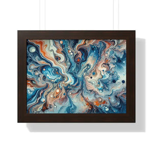 Fluid Abstract Artwork Gallery Canvas Wraps Beach Decor by Dipaliz - 16″ x 12″ / Walnut - Posters Prints & Visual