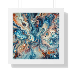 Fluid Abstract Artwork Gallery Canvas Wraps Beach Decor by Dipaliz - 16″ x / White - Posters Prints & Visual