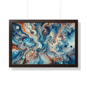 Fluid Abstract Artwork Gallery Canvas Wraps Beach Decor by Dipaliz - 30’’ x 20’’ / Walnut - Posters Prints & Visual