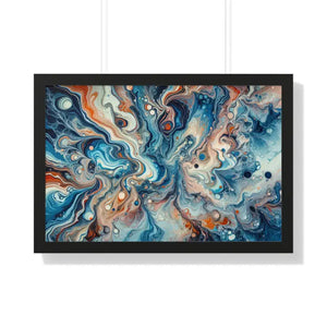 Fluid Abstract Artwork Gallery Canvas Wraps Beach Decor by Dipaliz - 30’’ x 20’’ / Black - Posters Prints & Visual