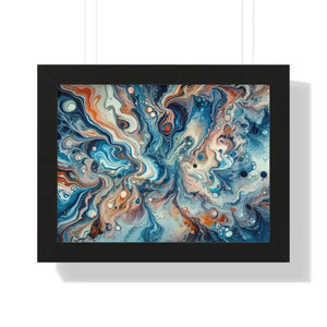 Fluid Abstract Artwork Gallery Canvas Wraps Beach Decor by Dipaliz - 16″ x 12″ / Black - Posters Prints & Visual