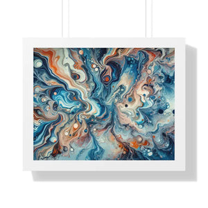 Fluid Abstract Artwork Gallery Canvas Wraps Beach Decor by Dipaliz - 20’’ x 16’’ / White - Posters Prints & Visual