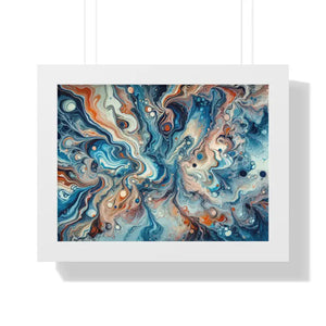 Fluid Abstract Artwork Gallery Canvas Wraps Beach Decor by Dipaliz - 16″ x 12″ / White - Posters Prints & Visual