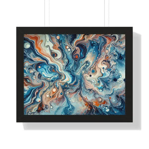 Fluid Abstract Artwork Gallery Canvas Wraps Beach Decor by Dipaliz - 20’’ x 16’’ / Black - Posters Prints & Visual