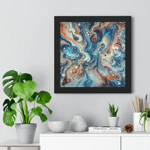 Fluid Abstract Artwork Gallery Canvas Wraps Beach Decor by Dipaliz - 16″ x / Black - Posters Prints & Visual