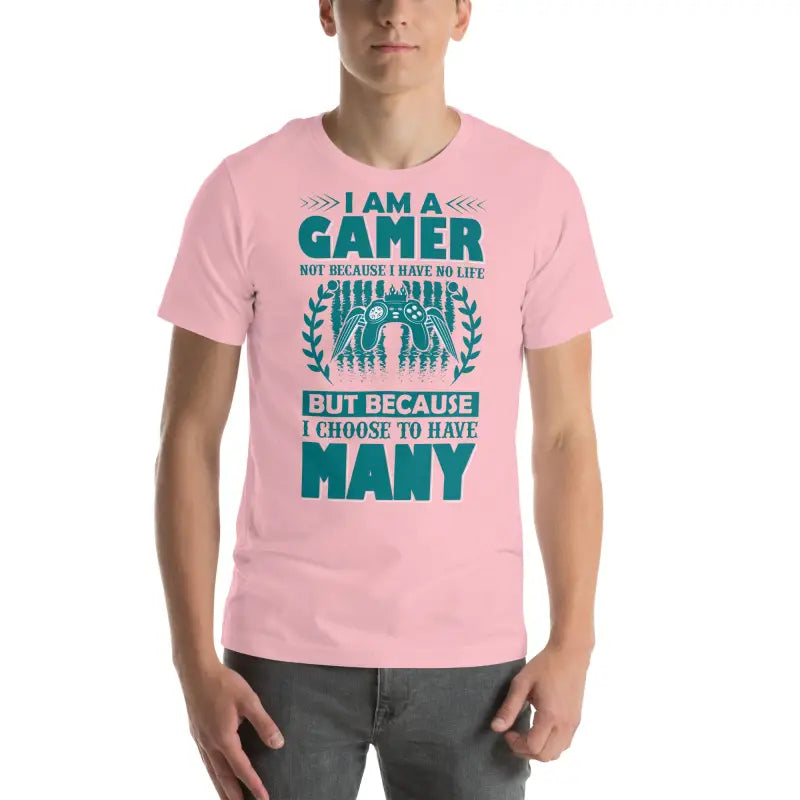 Unleash Style: Trendy Unisex Gamer Tee for All Players - Pink / s T-shirts